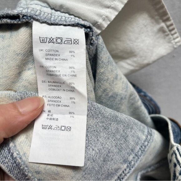 Insight beautiful scenery printed mid rise slim denim Sz 31” - Picture 5 of 14